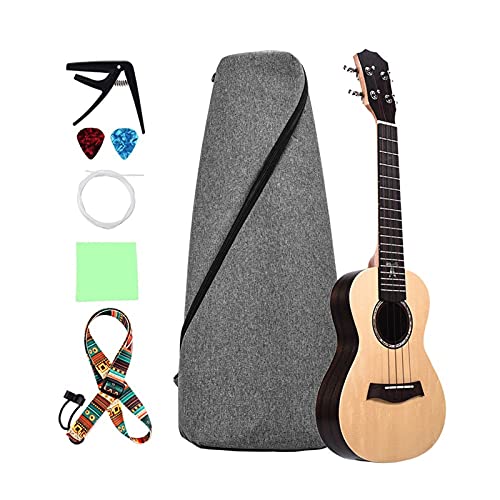 Ukulélé Soprano Plaque Supérieure en Épinette Ukulele De 26 Pouces Et Panneaux Latéraux en Peluche De Bois De Rose Et De… - Les Beatles, Paul McCartney, John Lennon, RIngo Starr, George Harrison Ukulélé Soprano Plaque Supérieure en Épinette Ukulele De 26 Pouces Et Panneaux Latéraux en Peluche De Bois De Rose Et De…