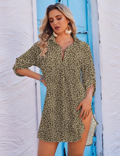 Image of Ekouaer Swimsuit Coverup for Women Bathing Suit Cover Up 2026 Summer Beach Vacation Outfits