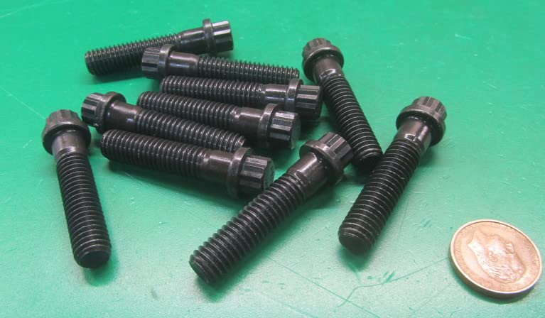 Alloy Steel 12 Point PT Bolts, 7/16-14 x 2.00 Length 10 pcs