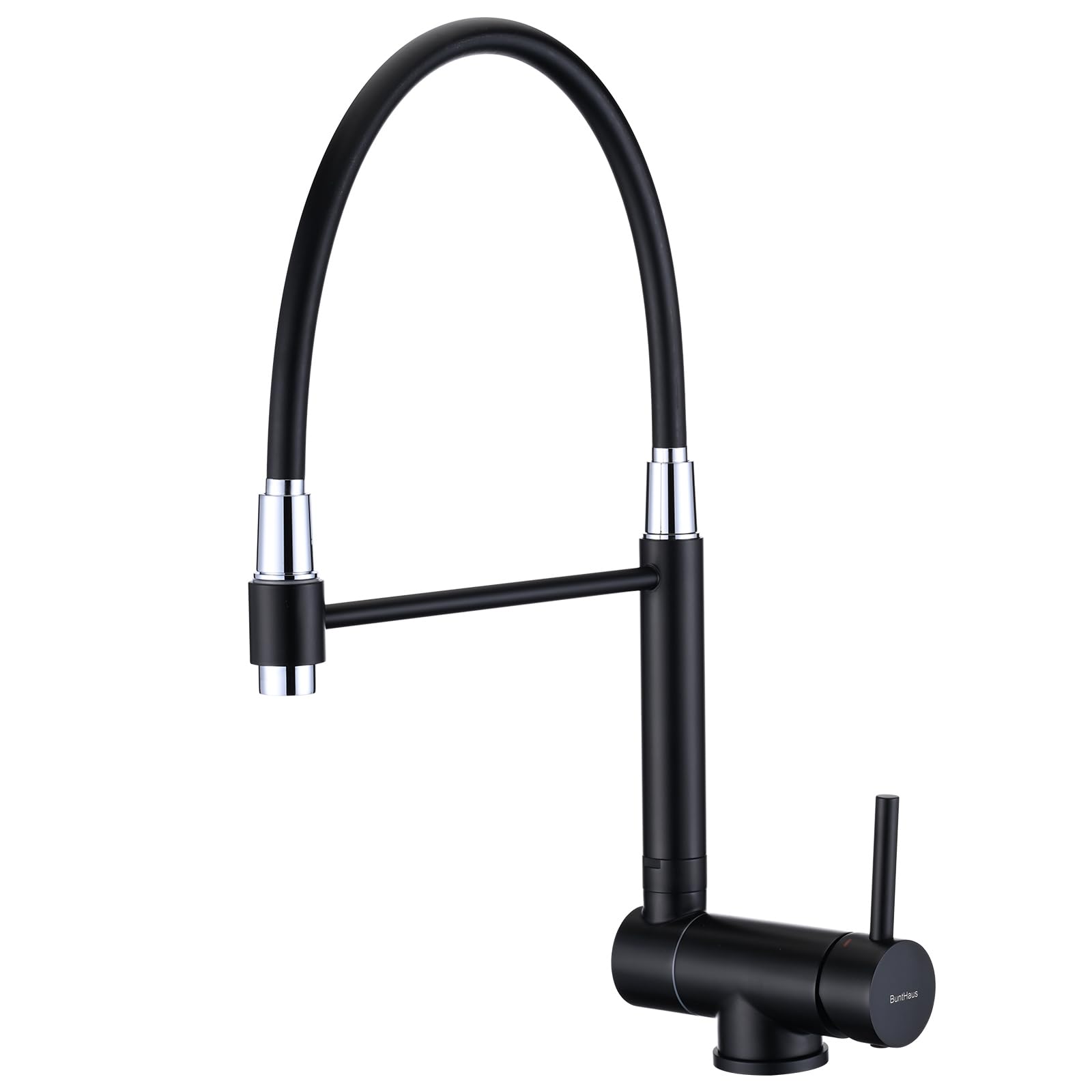 Rubinetto da Cucina Pieghevole, Miscelatore da Cucina Sottofinestra Pieghevole, Miscelatore per Lavello da Cucina Girevole a 360° in Acciaio Inox 304 (Nero Opaco)