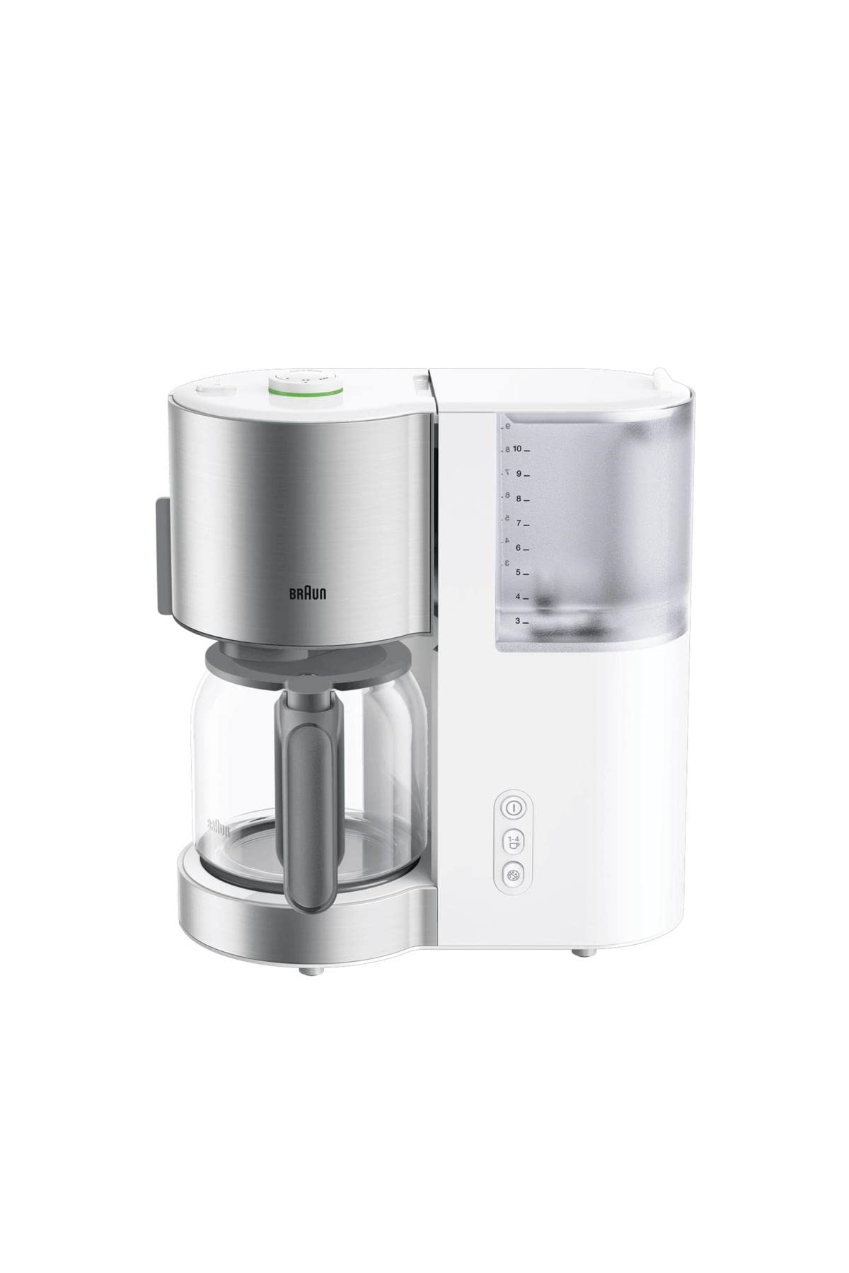 Braun KF5120WH, cafetière filtre, AromaSelect, fonction 1-4 tasses