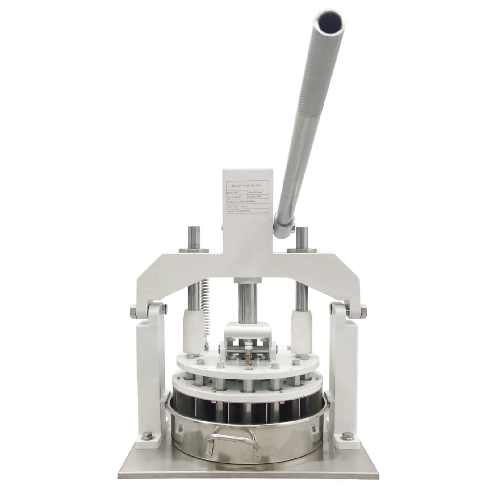 BEILOCKERY 18 PCS Desk Top Commercial Manual Dough Divider Time-Saving Hand-Powered Dough Dividing Machine Pastry Divider for Bakery Pizzeria Restaurant