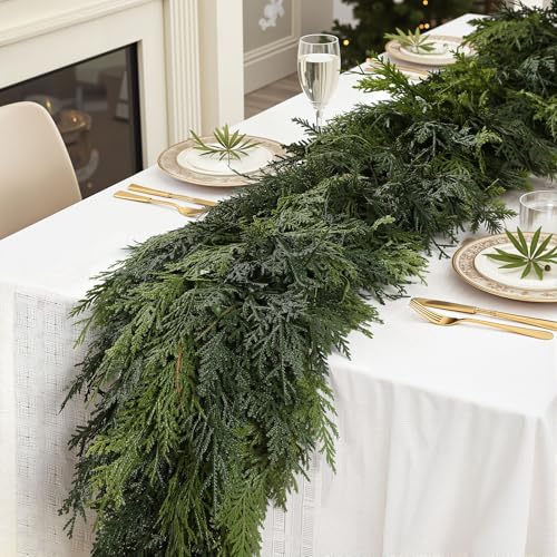 SHareconn 9FT Christmas Cedar Garland Decoration...