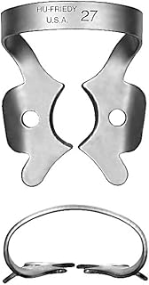 Hu-Friedy RDCM27 #27 Rubber Dam Clamp, Satin Steel
