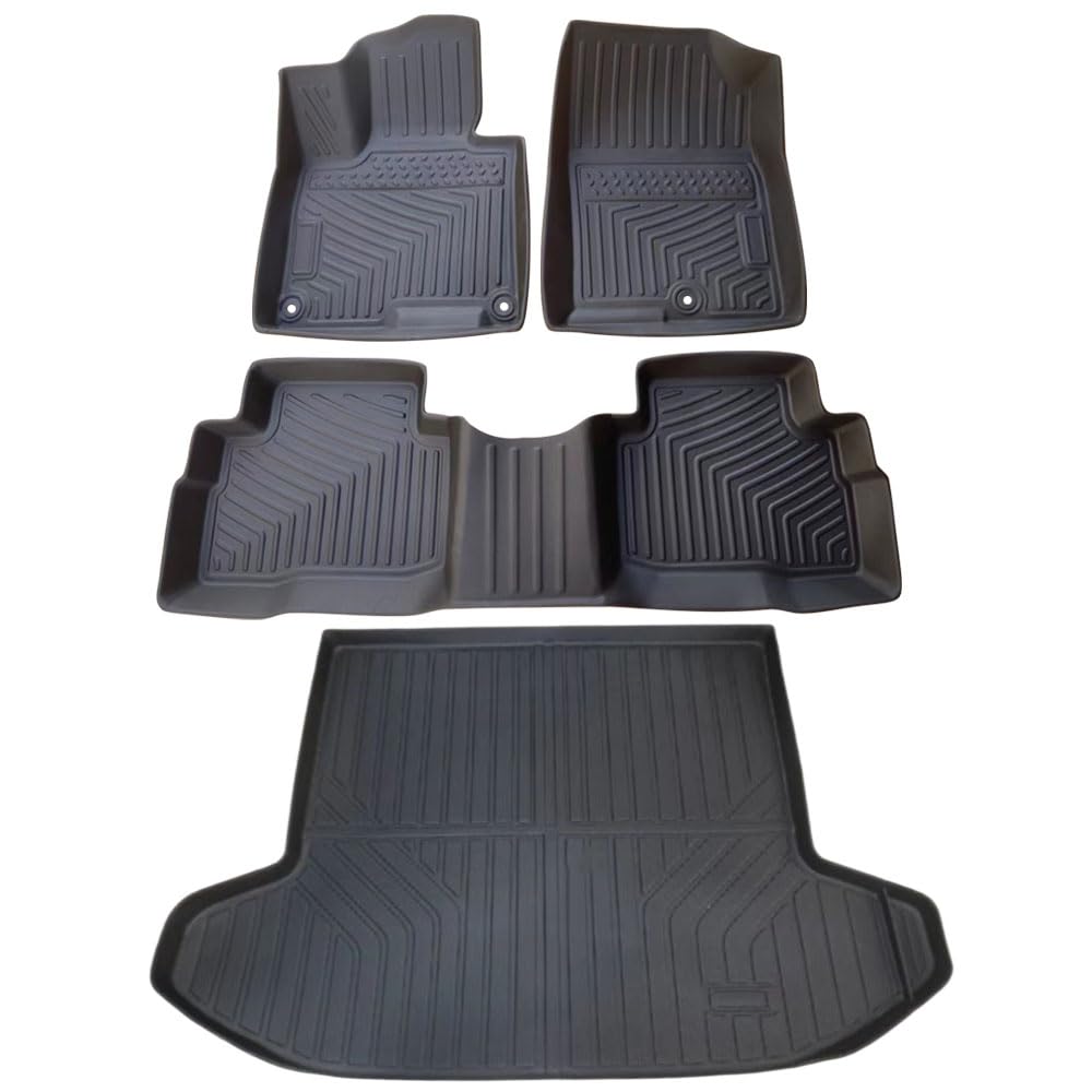 Floor Mats & Cargo Liners for 2023 2024 Kia Sportage, 3 Row TPE Rubber Waterproof All Weather Automotive Floor Mats Compatible with Kia Sportage Car Accessories