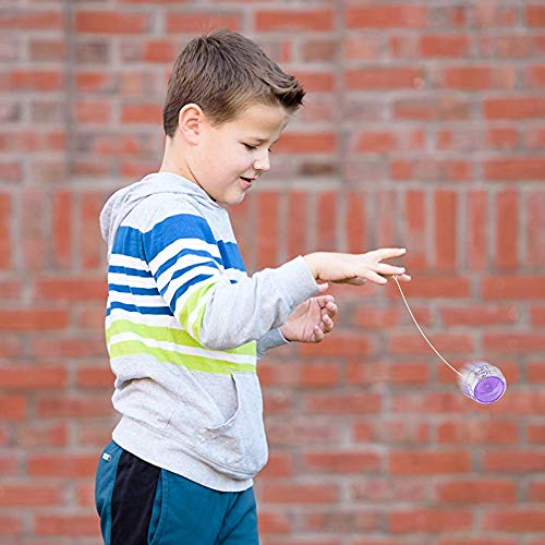 Artcreativity Color Tinted Crystal Yoyos For Kids, Pack Of 12, Plastic Yo-Yo Toys In Assorted Colors, Fun Birthday Party Favors, Goodie Bag Fillers, Holiday Stocking Stuffers, Classroom Prizes #TOP4