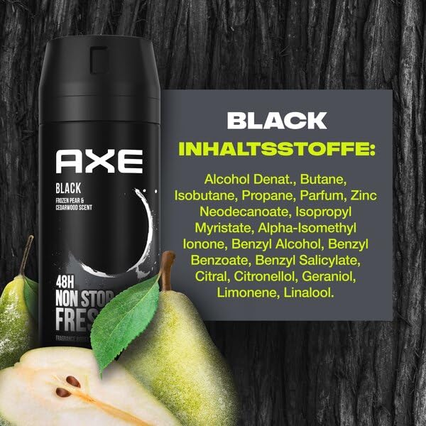 AXE Bodyspray Deo 4er Bundle in beliebten Duftrichtungen (24er Pack) | mit 6x150ml Black, 6x150ml Dark Temptation, 6x150ml Alaska, 6x150ml Moschus