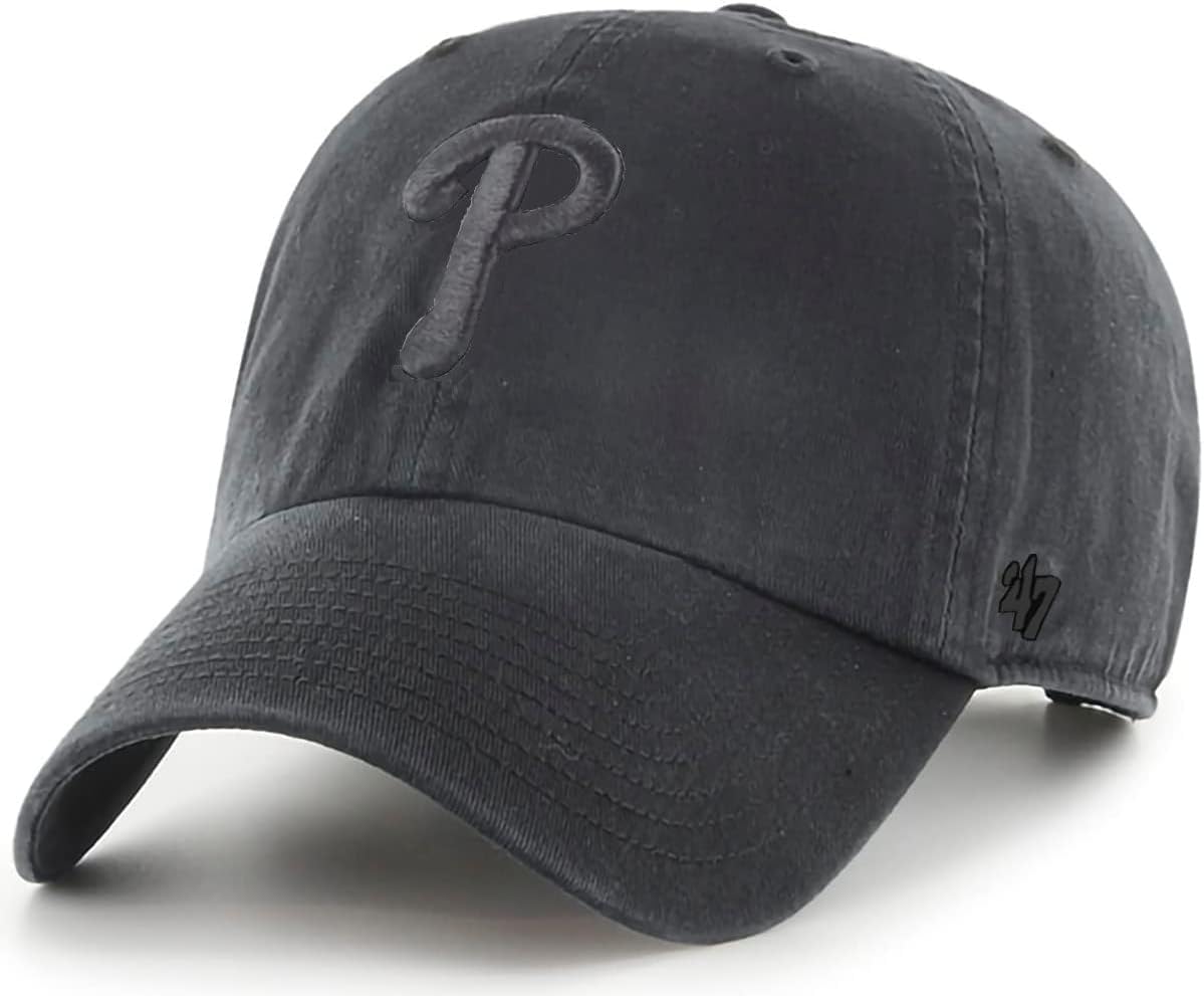 47 MLB Unisex-Adult White/Team Color Clean Up Adjustable Hat Cap - One Size