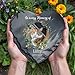 Giantbighands Personalized Cat Memorial Stone with Stand - Custom in Loving Memory Gifts for Loss of Cat, Pet Memorial Stone with Photo Name Date, Bereavement Sympathy Gift for Dog Cat Horse Lover