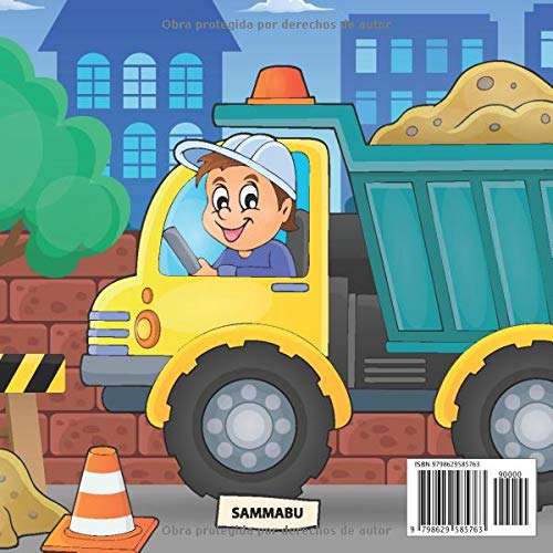 Miniatura 2 de Libro Colorear Vehículos 3 - 6 Años Coches, Camiones, Barcos, Trenes, Aviónes y Motocicletas para Niños (Spanish Edition)