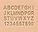 Realeather Crafts Alphabet and Number Stamp Set 0.7 H x 6.7 L x 4.0 W