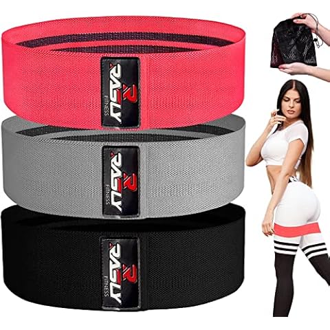 Kanzy Fabric Resistance Bands for Women & Men Squat Bands Perfect Workout Bands set for Legs, Thighs, & Hips Glute Bands Non-Slip Hip Circle, Exercise Booty Bands for Workout, Yoga, Pilates Training Cover