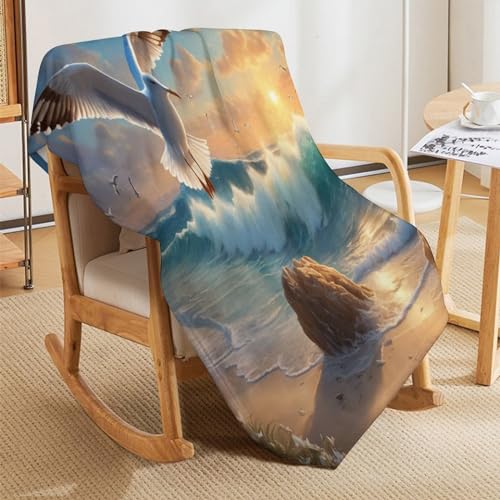 Couverture mouette au design impression 3D raffiné et linge de lit de qualité supérieure - 7