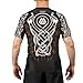 RASHNINJA Viking Ranked Short Sleeve Shirt Men’s Compression Rash Guard for MMA, BJJ, Jiu-Jitsu, No Gi, Training (Large, Brown)
