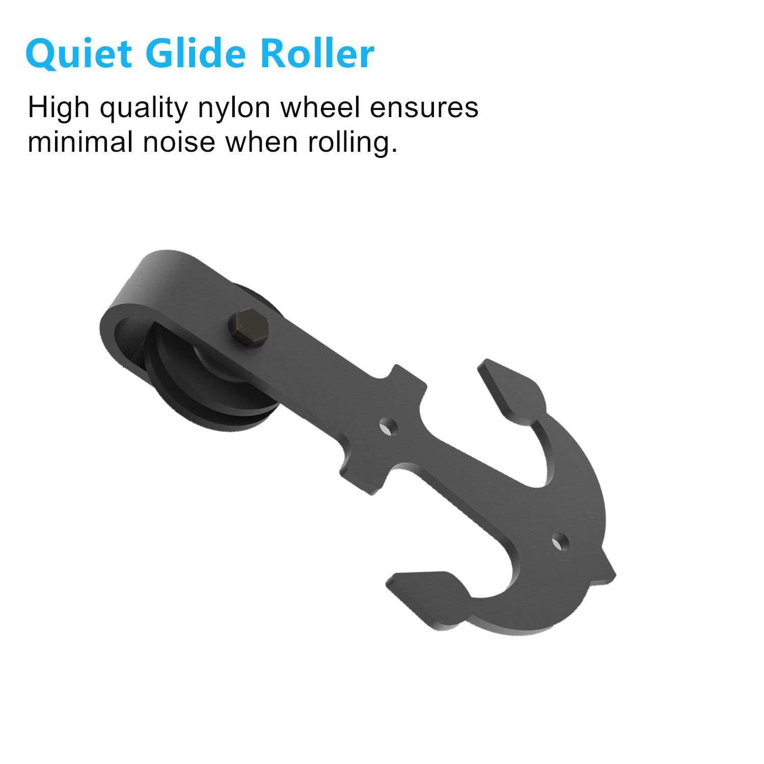 Homacer 5-in-1 Design Solid Natural Pine Wood Barn Door, 46in Wide 80in High, Unfinished and Unassembled, with Pre-drilled Holes for Easy Assemble and Pre-routed Floor Guide Groove, Interior Only - 4