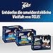 Felix Sensations Saucen Katzenfutter nass, Sorten-Mix, 6er Pack (6 x 12 Beutel à 85g)