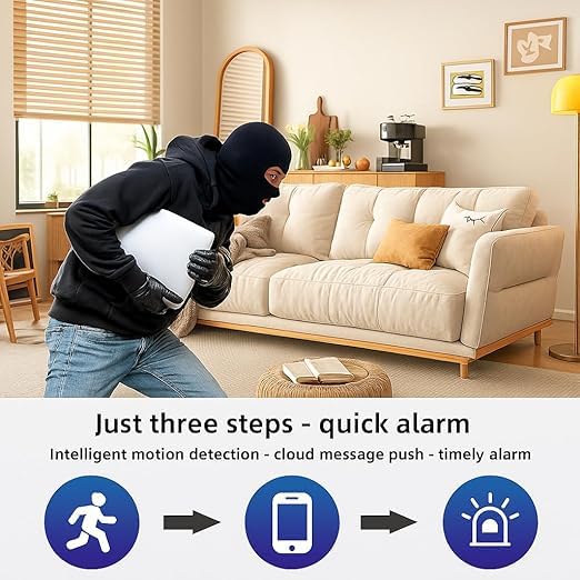 Image of 1080P Full HD WiFi Security Camera | Wireless CCTV with Two-Way Audio, Night Vision & Motion Detection for Home & Office (Wall Camera-01)