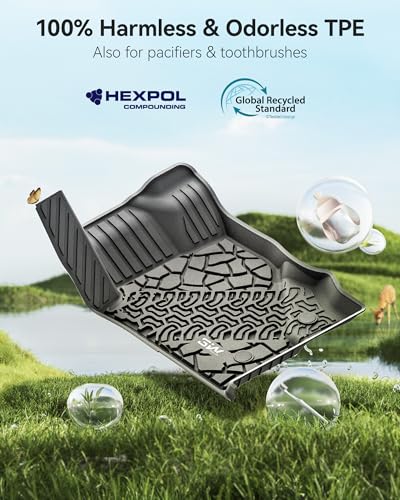 Tapis de sol Ford Bronco 1ère 2e rangée tapis de coffre TPE noir