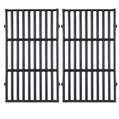 7637 Cast Iron Cooking Grates for Weber Spirit 200 E210 E-220 S210 S-220, Spirit II 200 Series Gas Grills, 17.5" Grill Grates for Weber 7637 Gas Grills with Front-Mounted Control Panels