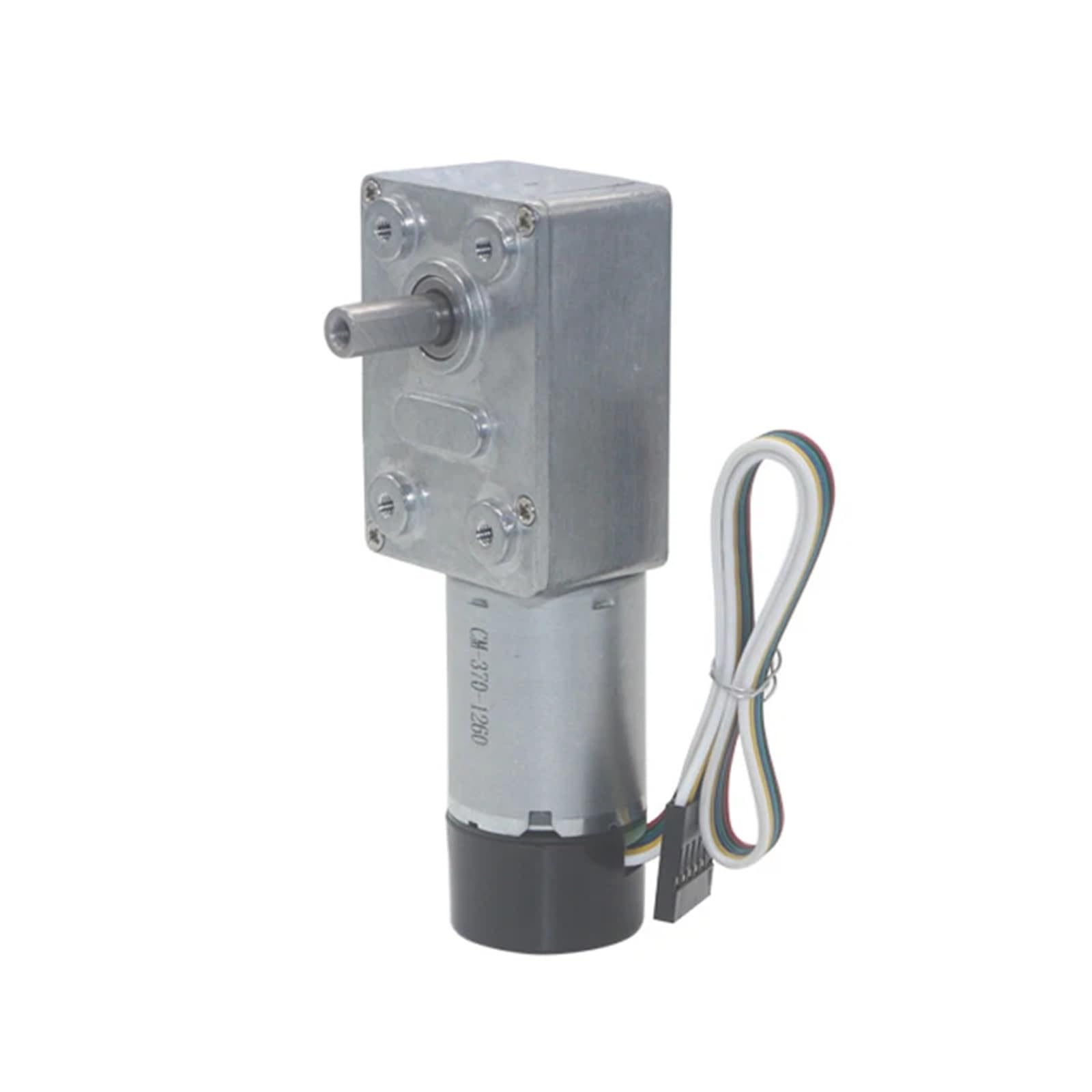 Turbo-Schneckengetriebemotor, Encoder, Drehzahlmesser, DC 24 V, Drehmoment, niedrige Geschwindigkeit, selbstsichernd, JGY-370GB, 1 Stück(Motor and bracket,10RPM)