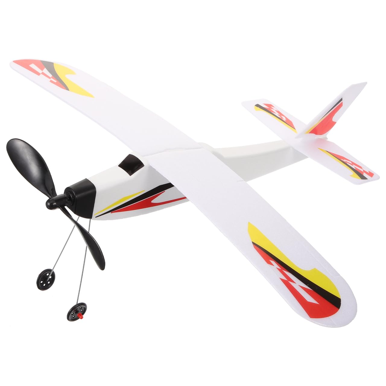 BCOATH Rubber Band Powered Airplane Glider Model Toy for Outdoor Flying Aircraft Diy Handmade with Easy Assembly Safe Material Seconds Flight Suitable for Boy Girl Outdoor Sports