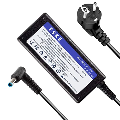 FSKE Cargador Portátil HP 45W 19.5V 2.31A Adaptador para HP Elitebook Folio, Pavilion Laptop Cable Alimentación, Conector: 4.5 * 3.0mm (no compatibile con 4.0 * 1.35mm) Cover