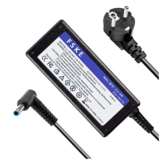 FSKE® Adaptadores HP, Cargadores para HP 19.5V 2.31A 45W Connector: 4.5 * 3.0mm