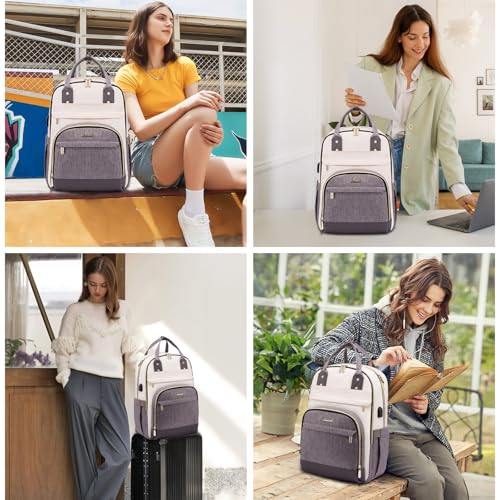 LOVEVOOK Laptop Backpack Women,Large Capacity 17.3 inch Laptop Bag Travel Backpack for Women,Computer Work College Teacher Backpacks with USB Port,Waterproof Personal Item Backpack Casual Daypack2