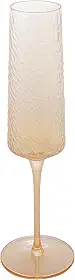 LYOR - Taça de Champagne de Cristal Ecológico Martelado Petra Âmbar Metalizado 300ml