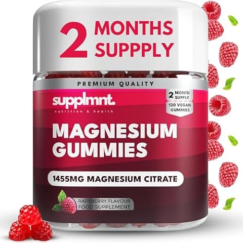 Delicious Raspberry Magnesium Gummies, Non-GMO, Halal Cover