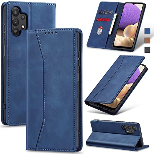 Image of Jasonyu Flip Wallet Case for Samsung Galaxy A32 5G,Blue