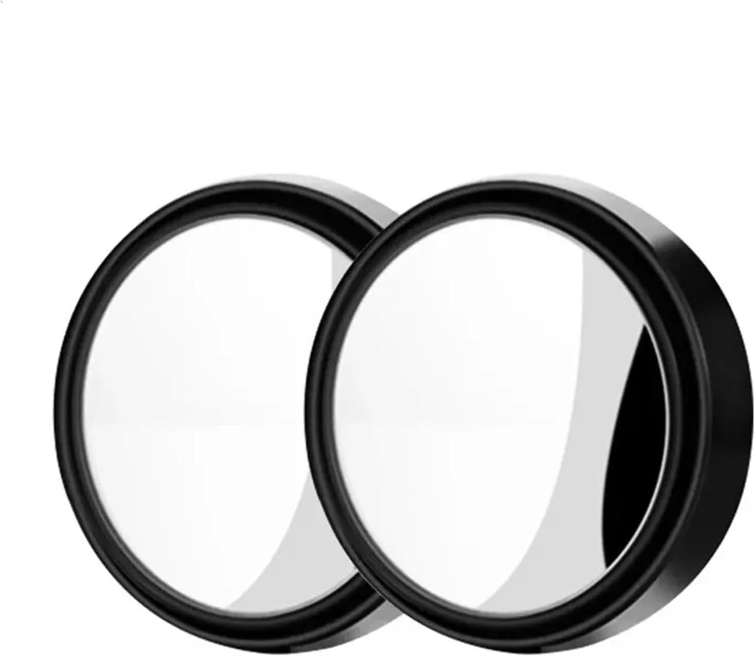 2Pcs Car Blind Spot Mirror Rearview Mirror Rain Multifunctional 2-in-1 Rain Covering Rainy Days Expanding View Driver(White)