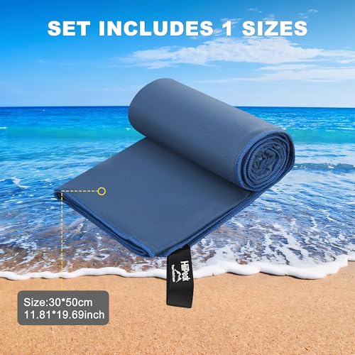 HiiPeak Microfibre Towel Compact Camping small gym towel face and hand Towel - Image 3