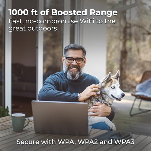 Image of Winegard Extreme 2.0 RW-3035 Outdoor WiFi Extender - Weather-Resistant, 1000 ft Long-Range, Omnidirectional, Whole Property WiFi - 3x3 MIMO, Wireless-AC, WPA3, 2.4 /5 GHZ WiFi