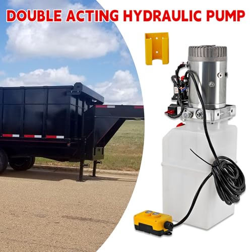 Image of 12V DC 6 Quart Double Acting Hydraulic Pump