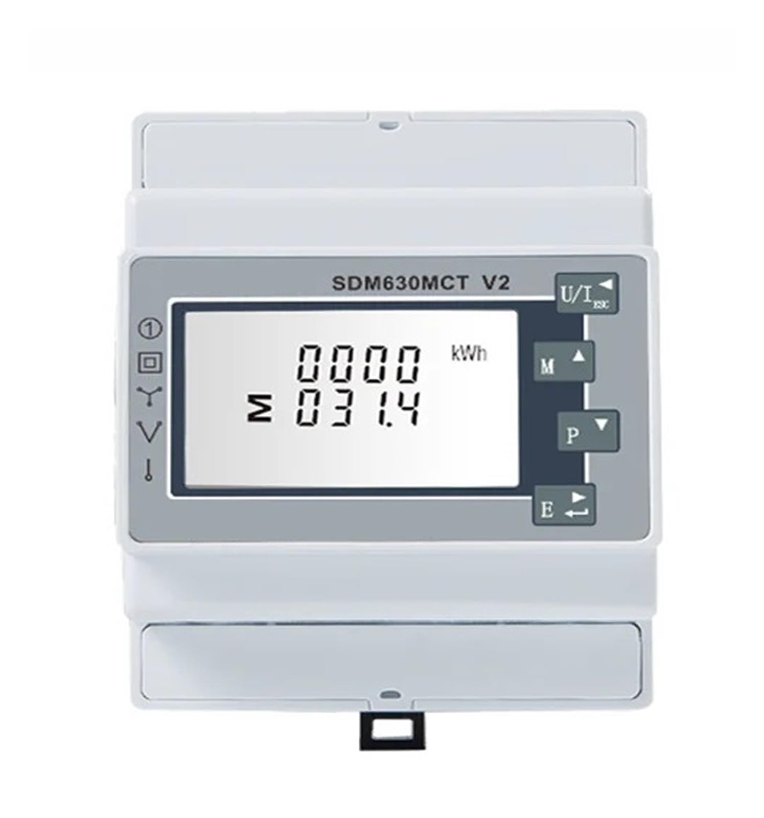 PXQCHAVLN Energy Meter SDM630MCT 1A/5A CT Connected 3 Phase DIN Rail Multifunction RS485 RTU Output