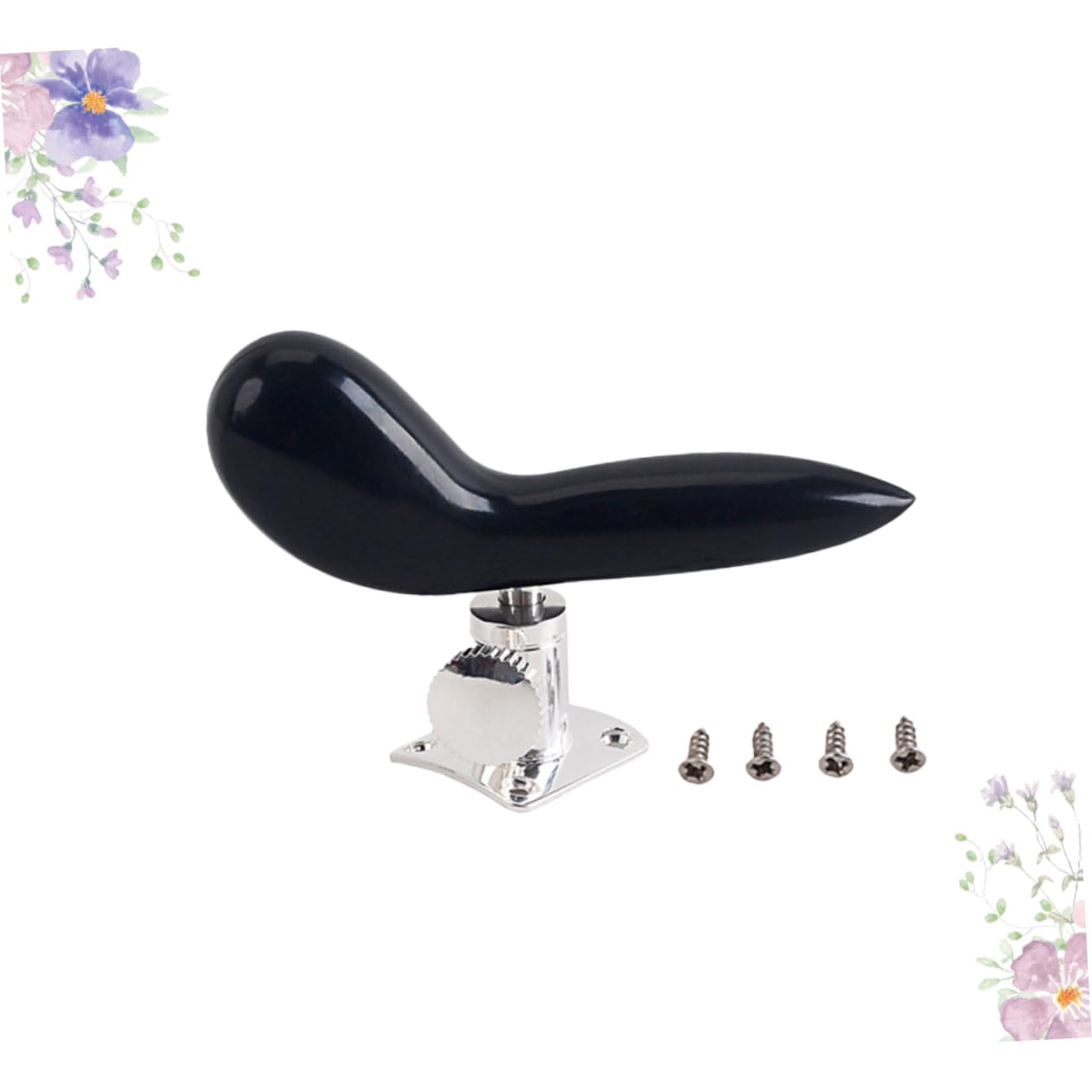 TOYANDONA Supporto Per La Mano Del Fagotto Argento Placcato Base Ergonomica Per Strumenti Fiato Accessorio Essenziale Per Miglioramento Delle Prestazioni Musicali Nero
