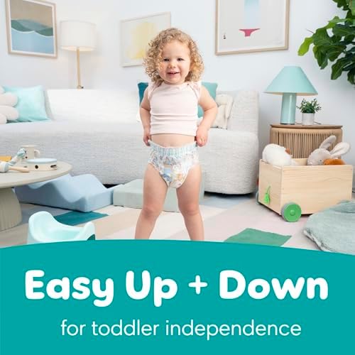 Pampers Easy Ups Girls & Boys Potty Training Pants, Size 7 (5T6T), 46 Count, Bluey Absorbent Training Underwear, Up to 100% Leakproof Day and Night, Hypoallergenic — view 7