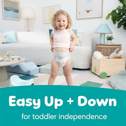 Image of Pampers Easy Ups Pull On Training Underwear Boys, 5T-6T, 2 Month Supply (2 x 84 Count) with Sensitive Water Based Baby Wipes 12X Multi Pack Pop-Top and Refill (1008 Count)