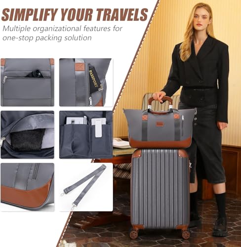 Image of Cosbarn Carry On Luggage Sets 3 Piece, 20 Inch Luggage 22x14x9 Airline Approved with Wheels and TSA Lock, ABS Lightweight Hardshell Travel Suitcase Set with Duffel Bag Travel Bag for Men Women