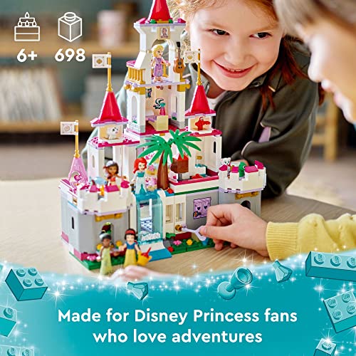 LEGO Disney Princess Ultimate Adventure Castle 43205 Building Toy with 5 Princess Mini-Dolls Including Ariel, Rapunzel… - Image 3