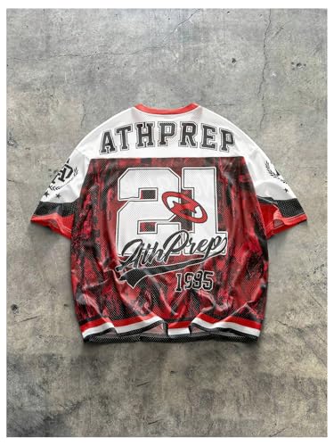 Men's Y2k Camo Tees Graphic Football Jersey Shirt Short Sleeve V Neck Summer T Shirt Tops Streetwear2