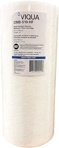 Viqua CMB-510-HF - Filtro de sedimentos original de 5 micras, 4.5 x 10 pulgadas