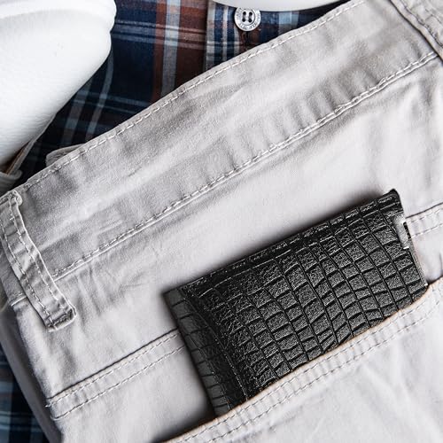 Image of Kraptick Mens Wallets: Slim Wallets for Men with Cardholder and Money Organizer (DMFP396)