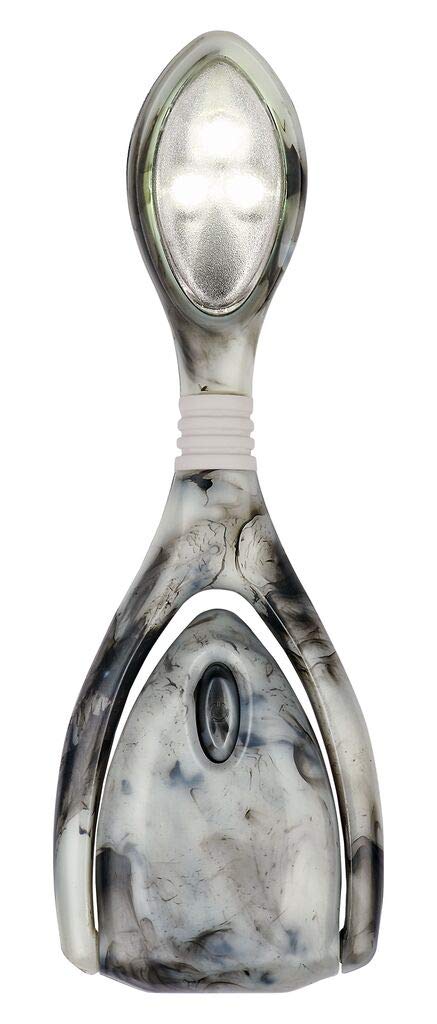 Moses libri_x Lumi Plus Marble Grey Reading Light with Dimmer for Reading in the Dark Reading Light in Marble Look