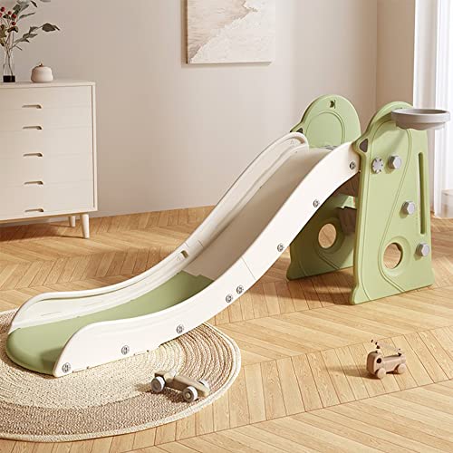 Kid Slide Toddler Slide For Kids With Basketball Hoop, Indoor And Outdoor Backyard Baby Playground, Freestanding Baby Slide Climber Playset Toys, Toddlers Age 2-7 #TOP29