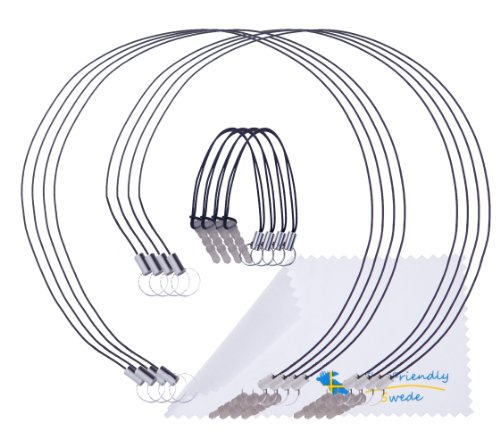 Bundle of 12 Detachable Tether Strings/Lanyards for Stylus Pens. Three Different Sizes: 4