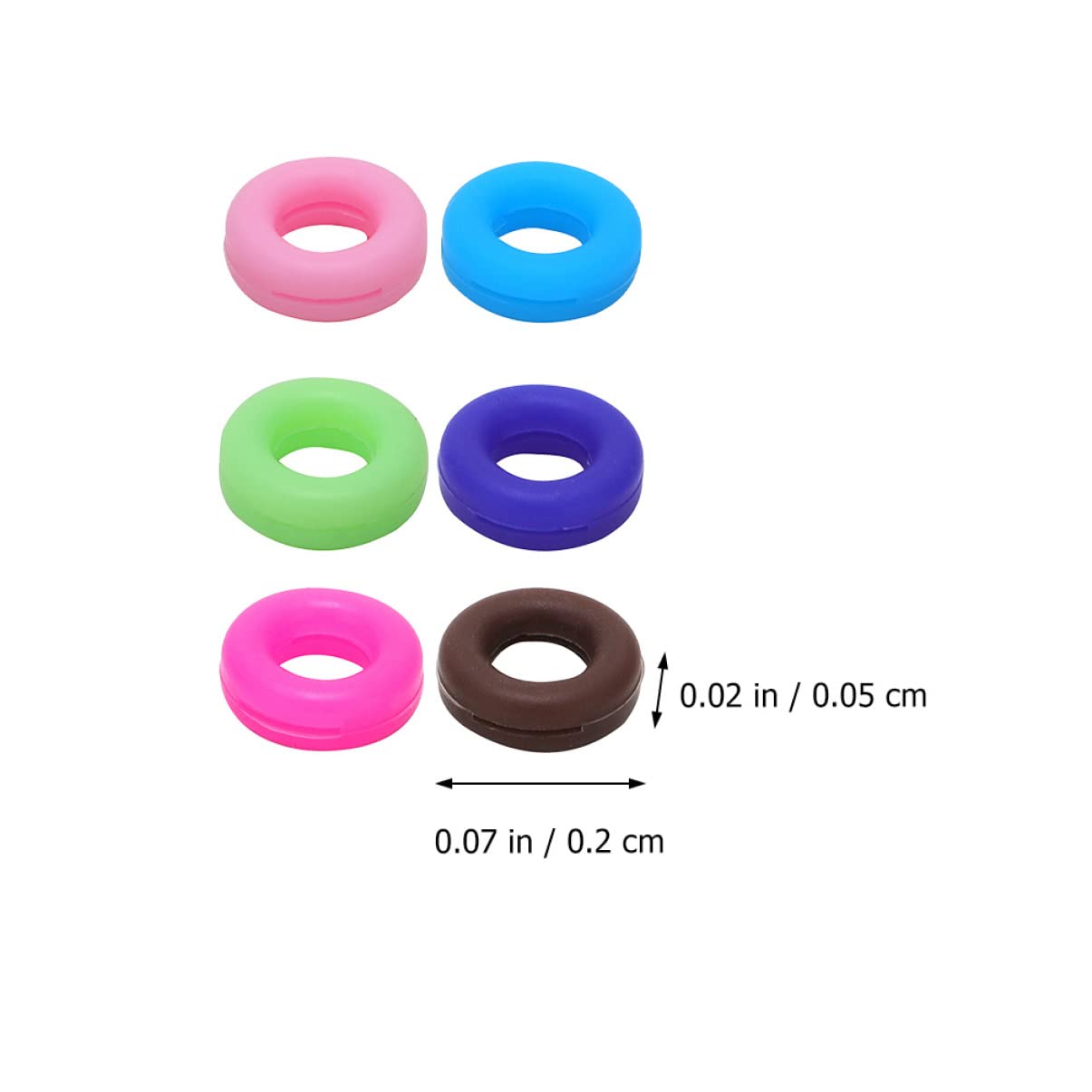 Uonlytech 5ensembles Set Antidérapante pour Lunettes Accessoires Silicone Colorés pour Écouteurs De Lunettes Idéaux pour Sport Activités Plein Air