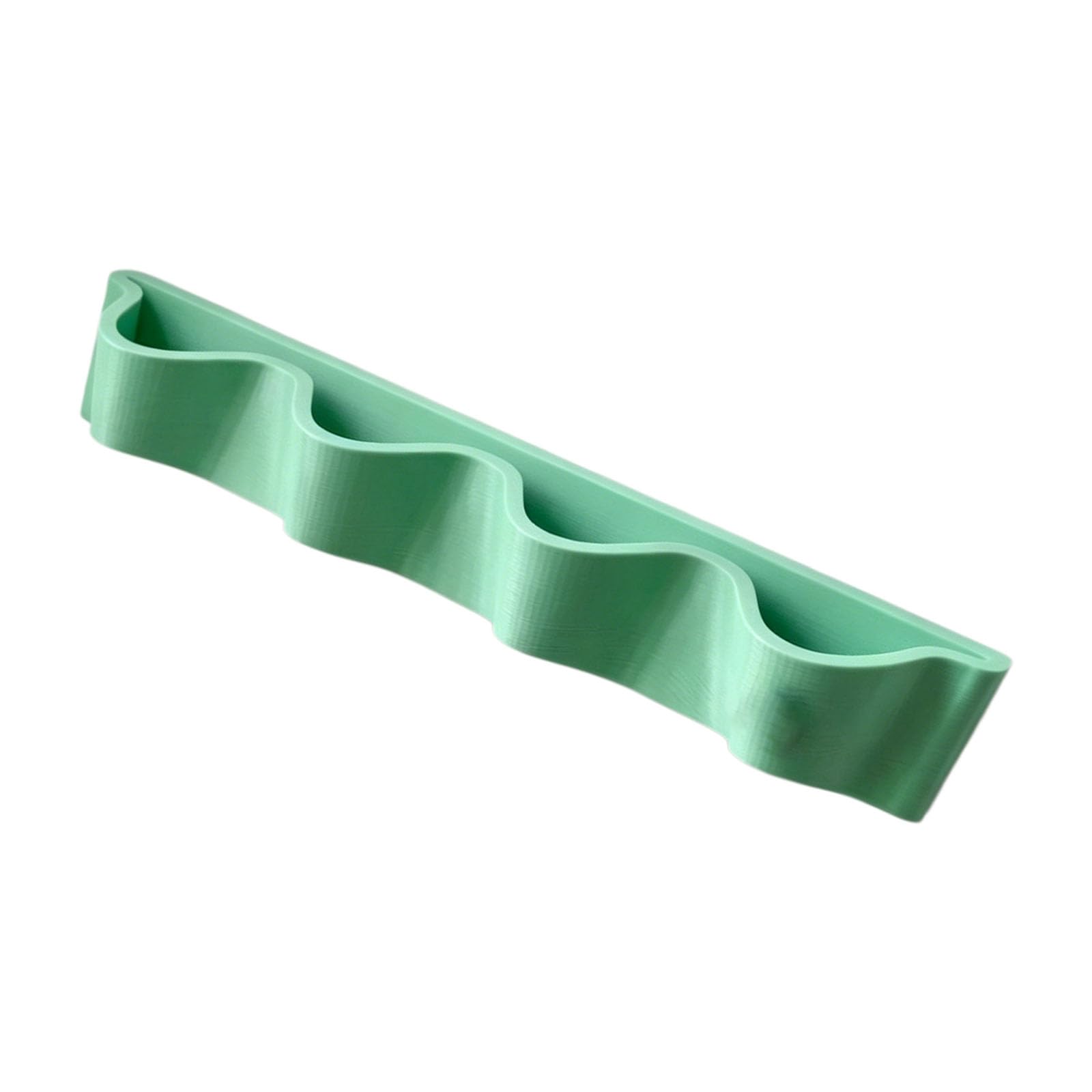 Shntig Green Space Efficient Eyeglass Organizer Contemporary Waved Shaped Accessories Hanger Wall Hanging Glasses Stand Small Item Wall Hanger