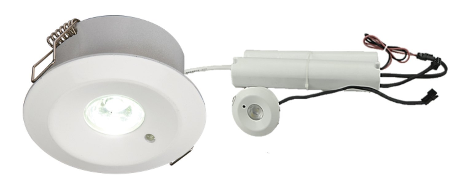 Knightsbridge 230V IP20 3W LED Emergency Downlight Non-maintained 3000K, 3 W, White